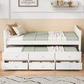 Twin Daybed Platform Bed With Trundle Bed And Drawers