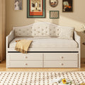 Twin Daybed With Trundle And 2 Storage Drawers