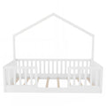 Twin Floor Bed With High Rails