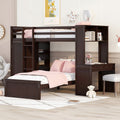 Twin Loft Bed With Stand Alone Bed Desk Shelves Wardrobe