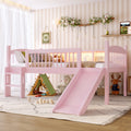 Twin Loft Bed With Storage Shelves Led Lights Guardrails