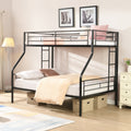 Twin Over Full Metal Bunk Bed No Box Spring Needed Large Under Bed Storage Easy Assemble