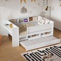 Twin Size Daybed Platform Bed Frame With Drawers And Trundle Bed