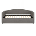 Twin Size Daybed With Extended Pop Up Trundle Upholstered Sofa Bed Daybed
