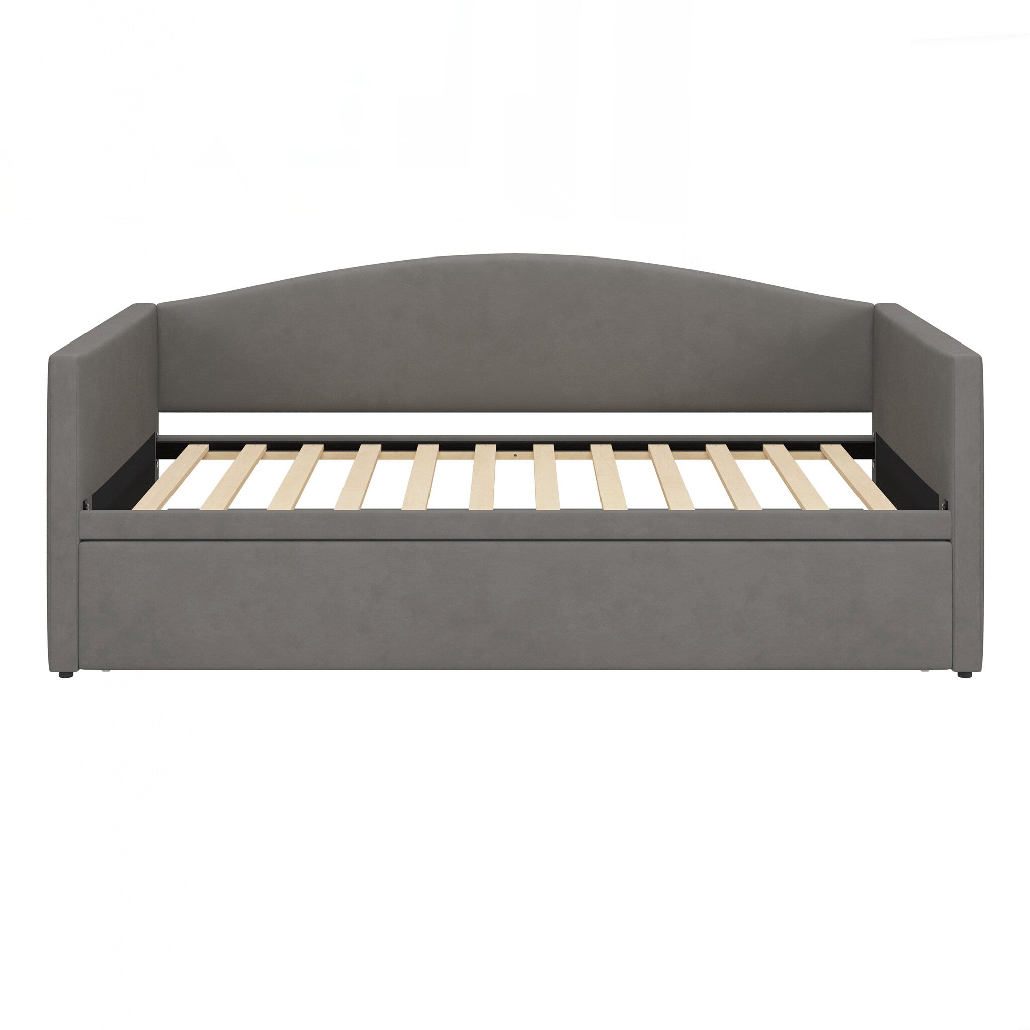 Twin Size Daybed With Extended Pop Up Trundle Upholstered Sofa Bed Daybed