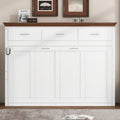 Twin Size Murphy Bed With 3 Storage Drawers And Foldable Design In White
