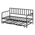 Twin Sofa Bed Frame With Heavy Duty Metal Slats Sppports