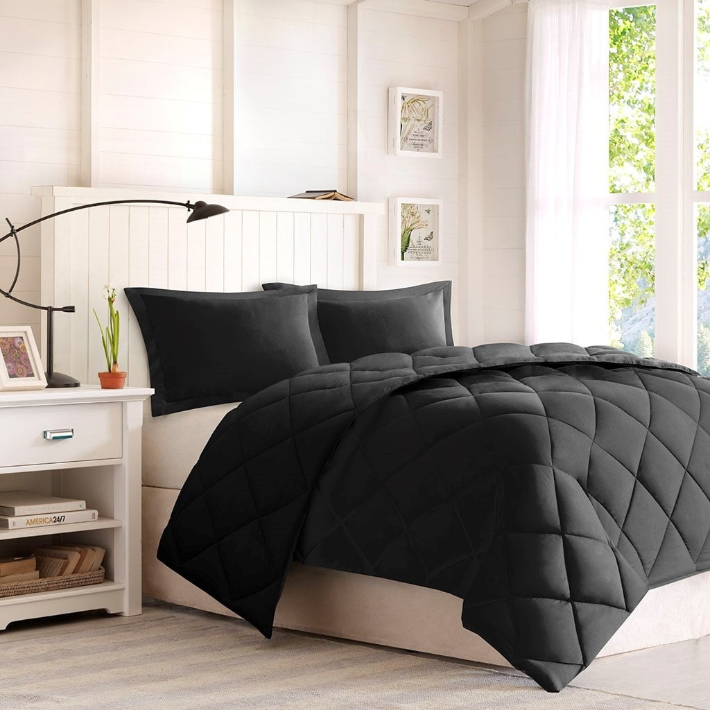 Twin Twin Xl 3M Scotchgard Diamond Quilting Reversible Down Alternative Comforter Set