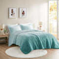 Twin Twin Xl Ombre Shaggy Long Fur Comforter Mini Set