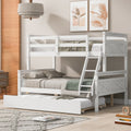 Twin Over Full Bunk Bed With Ladder Twin Trundle Guardrails
