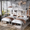 Twin Over Twin Twin Bunk Beds For 3 Twin Xl Over Twin Twin Bunk Bed Metal Triple Bunk Bed