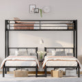 Twin Over Twin Twin Metal Triple Bunk Bed For 3 Twin Xl Bunk Bed