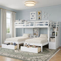 Twin Over Twin And Twin Triple Bunk Bed By Harper Bright Designs