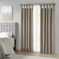 Twist Tab Total Blackout Window Curtain Panel Pewter 50X84 Blackout