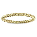 Miadora Twisted Wedding Band In 14K Yellow Gold