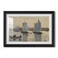 Two Schooners Gloucester C 1880 Winslow Homer Custom Framed Print