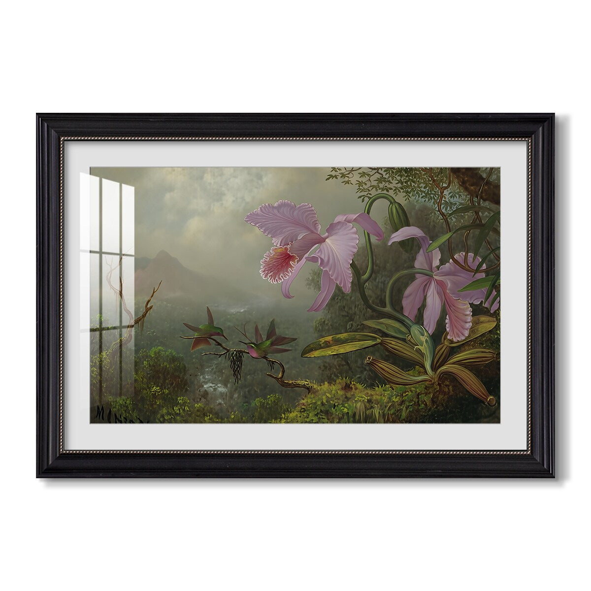 Two Sun Angel C 1890 1904 Martin Johnson Heade Custom Framed Print