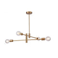 Two Tier Brushed Bronze Pipe Ceiling Fixture