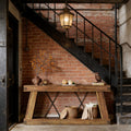 Two Tier Side Table Unique Entryway Table Functional Console Table