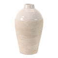 Two Tone Stoneware Vase 15.5 H