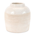 Two Tone Stoneware Vase 7.75 H