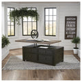 Signature Design By Ashley Tyler Creek Grayish Brown And Black Coffee Table With Lift Top