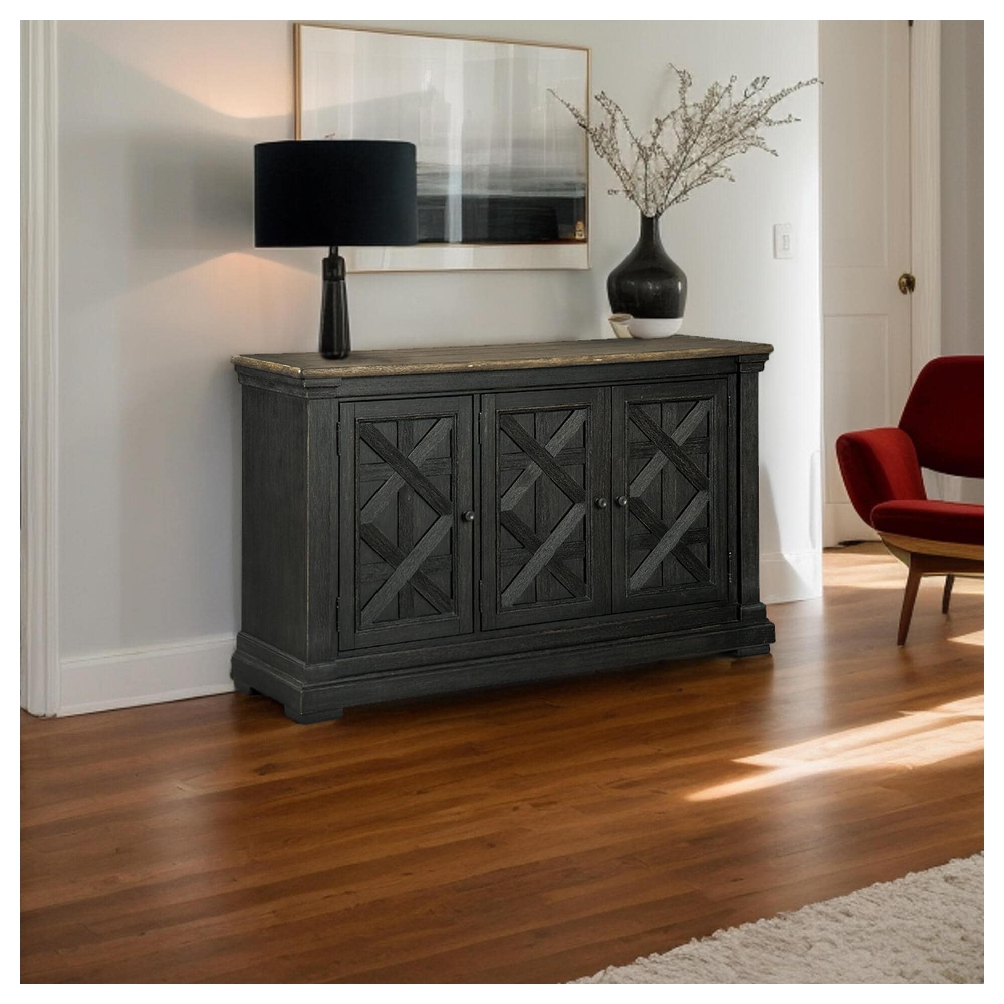 Tyler Creek Dining Room Server Black Gray