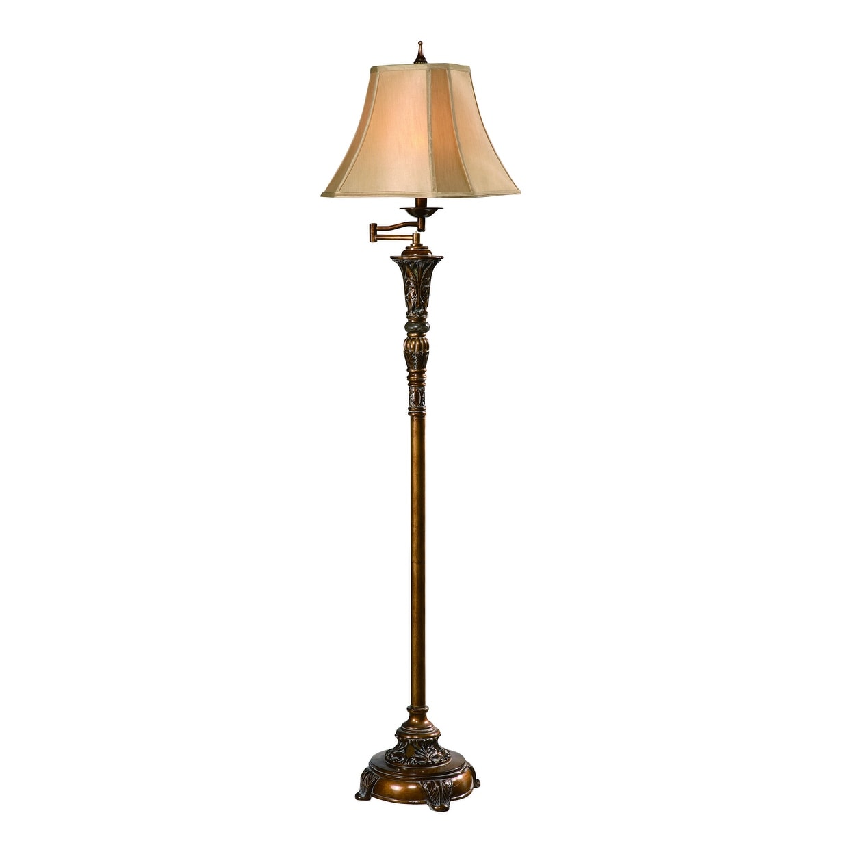 Tyler Oriental Gold 60.5 Inch Floor Lamp