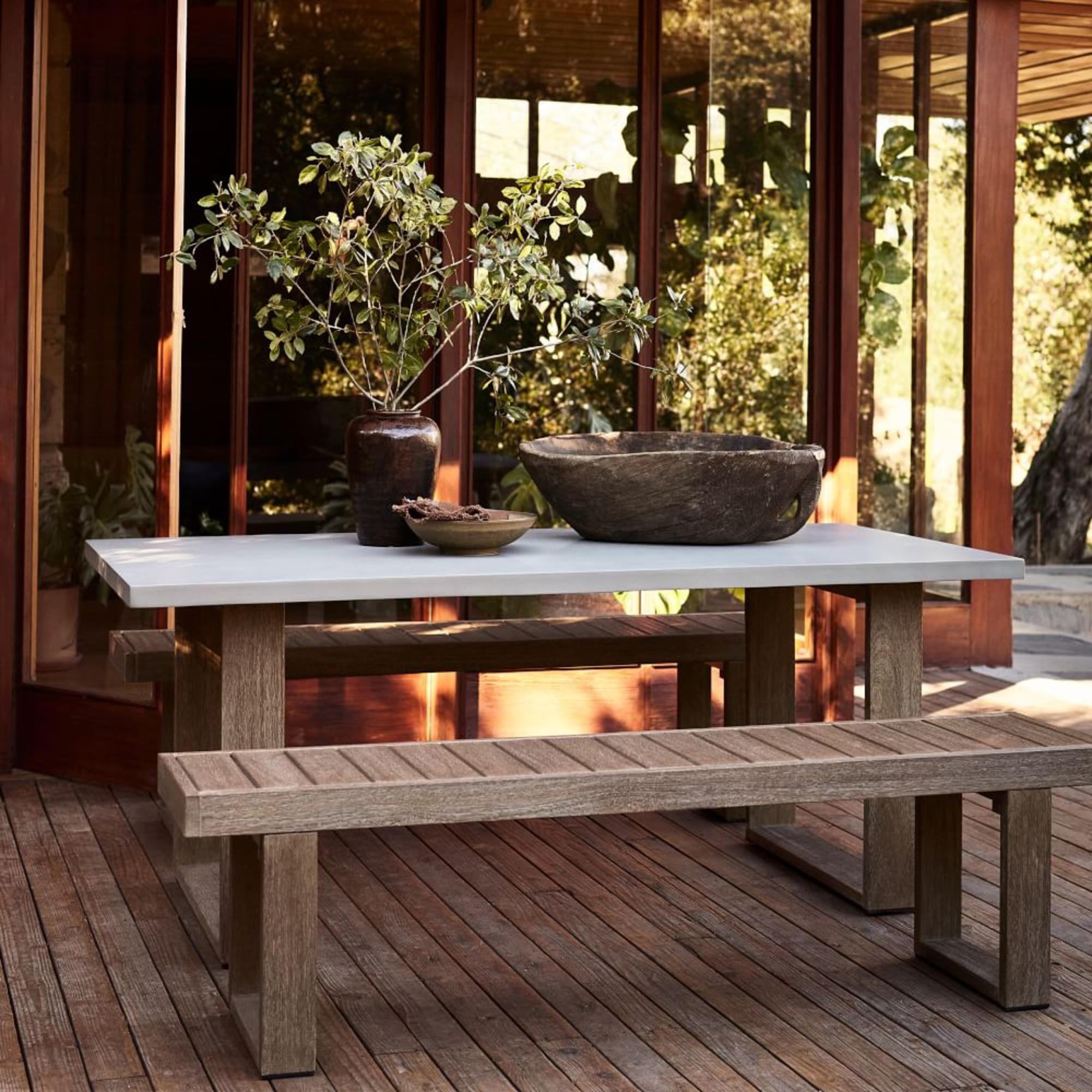 Portside Garden Concrete Dining Table (183 cm)