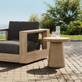 Textured Concrete Garden Side Table (46 cm)