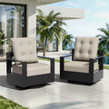 Cozywor Outdoor Seat Back Cushion Set Water Resistant Olefin Fabric Patio Cushions With Removable Washable Covers