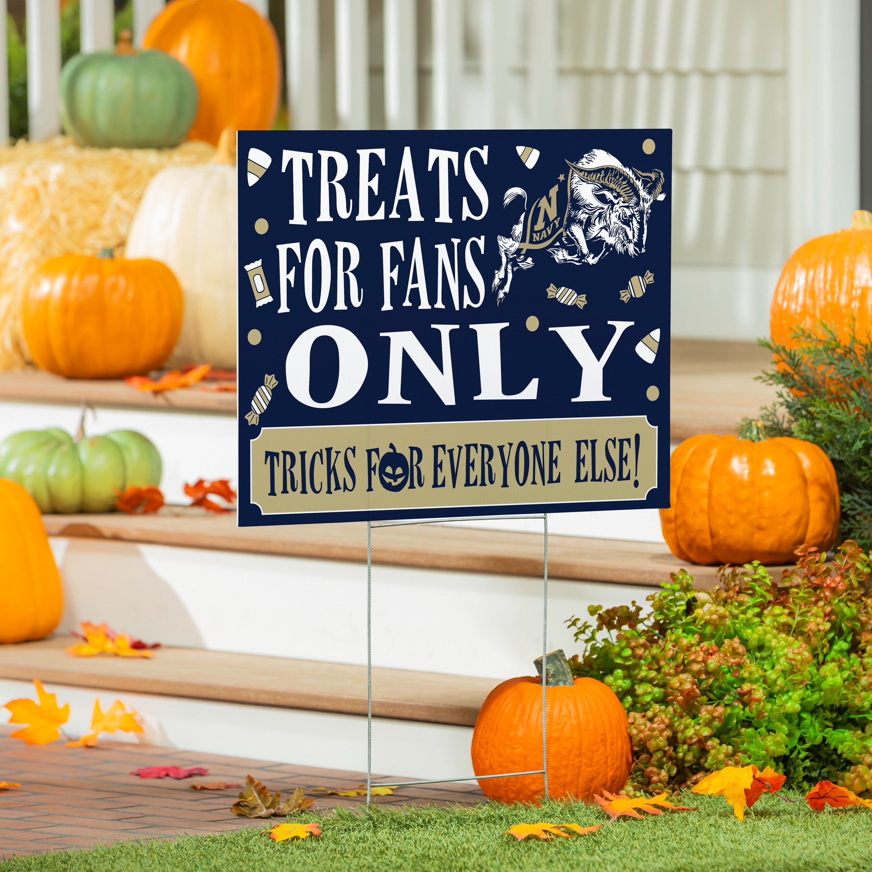 Us Naval Academy Yard Sign Halloween Treats For Fans