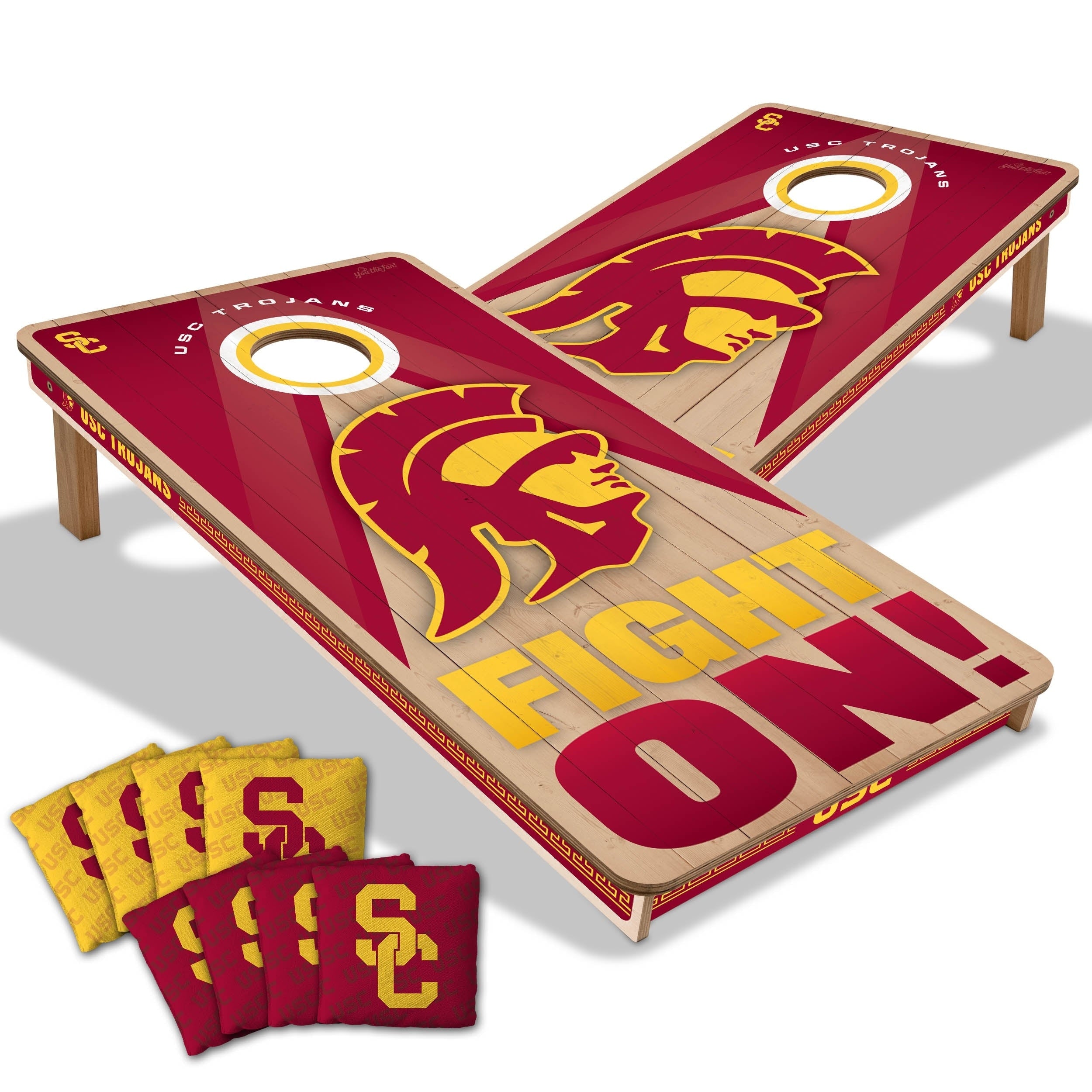 Usc Trojans Ncaa 2X4 Professional Cornhole Board Set