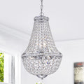 Uanah 6 Light Crystal Chrome Chandelier