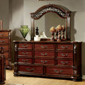 Ellianne Traditional Cherry 2 Piece Dresser And Mirror Set By Foa