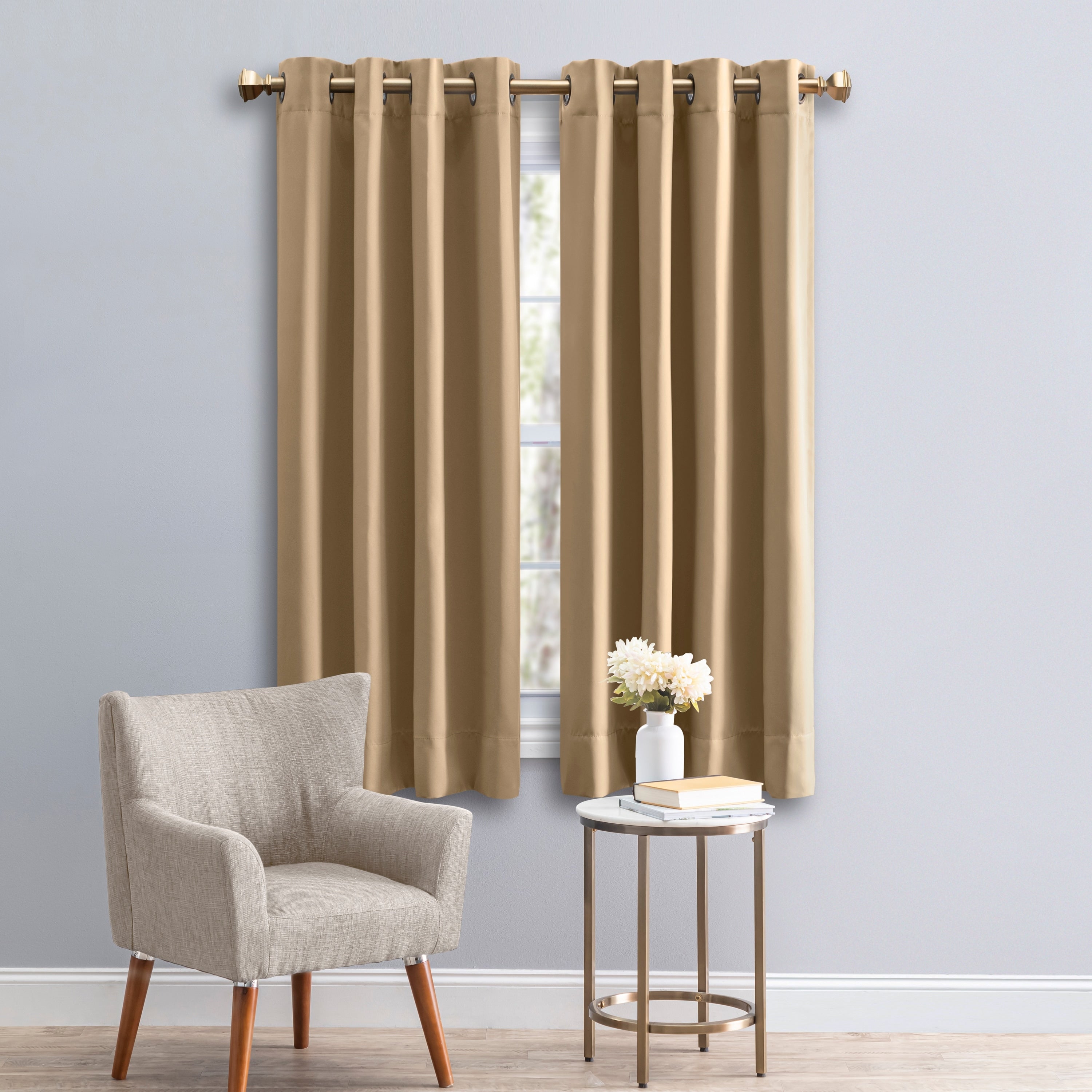 Ultimate Blackout 45 Inch Short Length Grommet Curtain Panel
