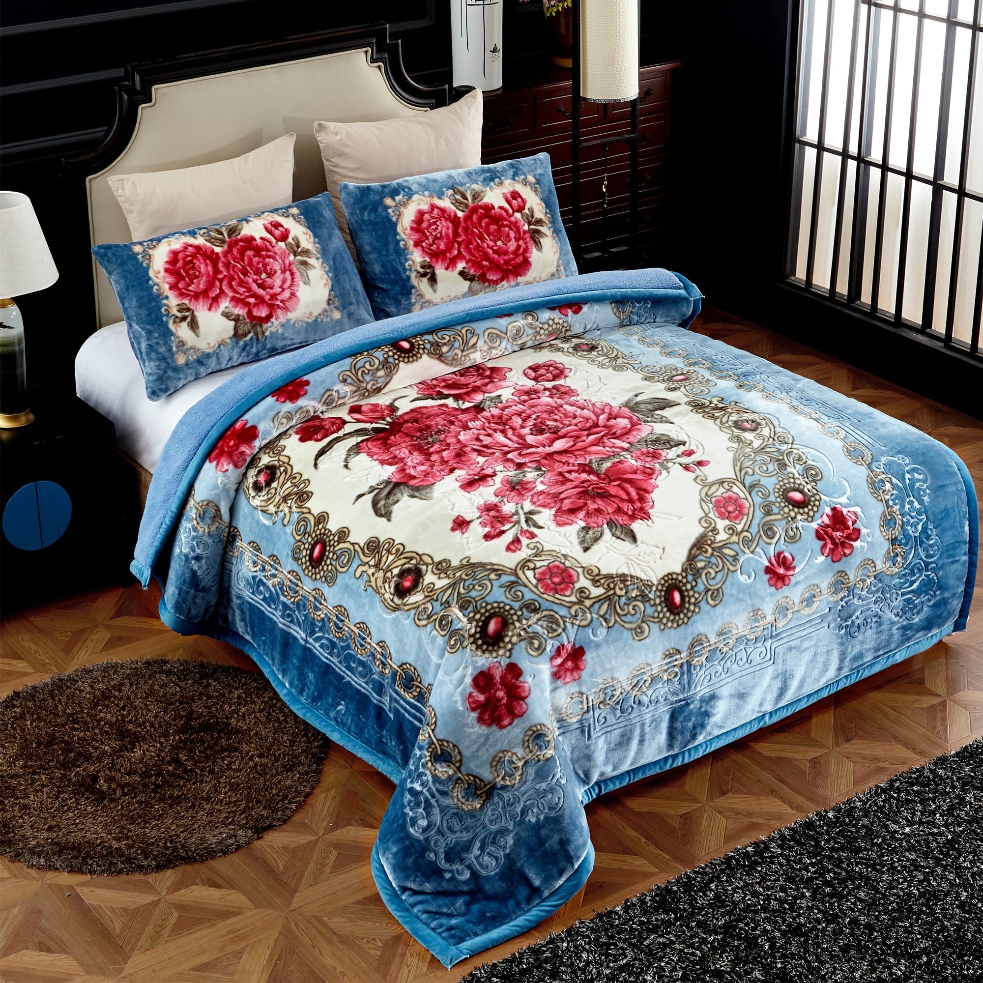 Ultra Plush 3 Piece Sherpa Comforter Set