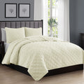 Porch Den Crater Ultra Soft Diamond Stitch Quilt Set