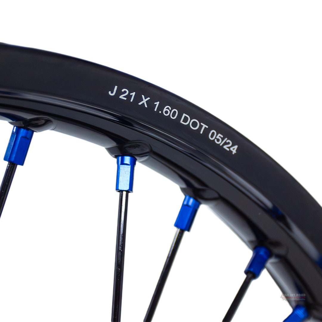 Warp 9 Ultra Bee Front Wheel Blue 21″