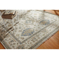 Umbria Ivory Wool Hand Knotted Rug