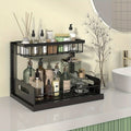 Under Sink Organizer Pull Out Cabinet Storage 2 Tier Slide Out Sink Shelf Kitchen Organizers And Storage