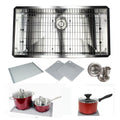 Undermount 36 In. X 19 In. X 10 In. Deep Stainless Steel 16 Gauge Single Bowl Zero Radius Kitchen Sink Combo