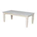 Unfinished Solid Parawood Java Coffee Table