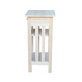 Unfinished Solid Parawood Mission Telephone Stand