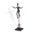 Unicyclist Resin Sculpture N A