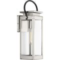 Union Square Silver Colored Stainless Steel Small One Light Wall Lantern