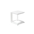 Uniquely Structured Contemporary Aluminum Side Table White