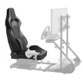 Universal Pvc Bucket Style Reclinable Sport Pu Leather Simulator Racing Seat With Adjustable Lock Slide