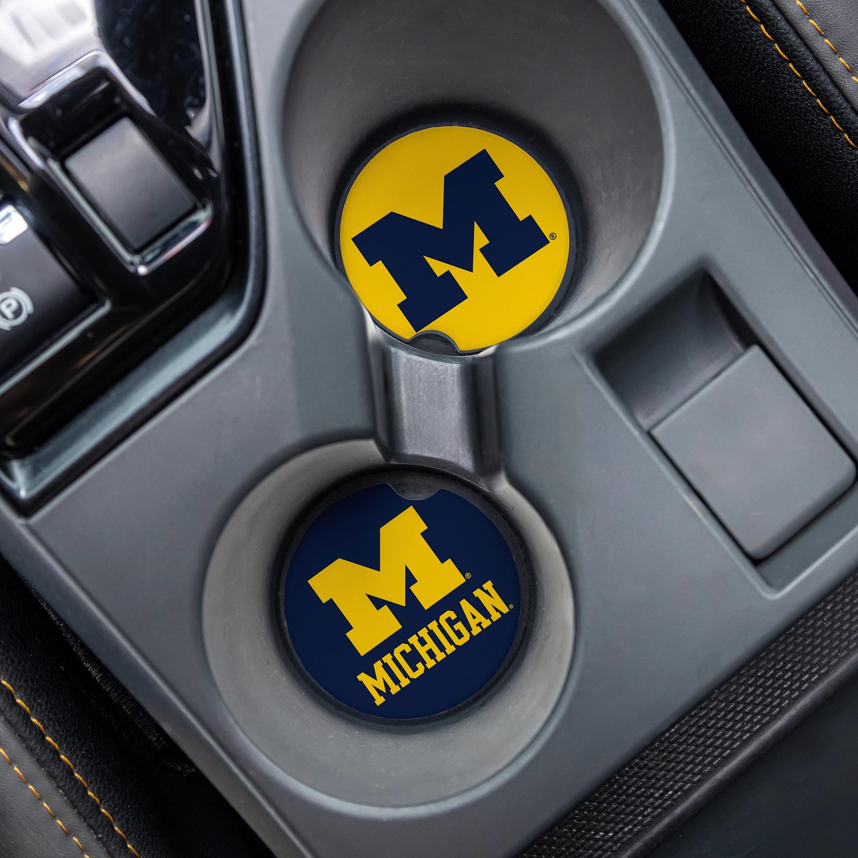 University Of Michigan 4 Piece Ceramic Car Coaster Set