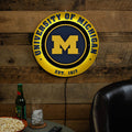 University Of Michigan Led Metal Lit Wall Sign Decor